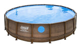 Coleman/Bestway Power Steel 18ft Liner, Part #15020ASS18, Brown Rattan, Windows