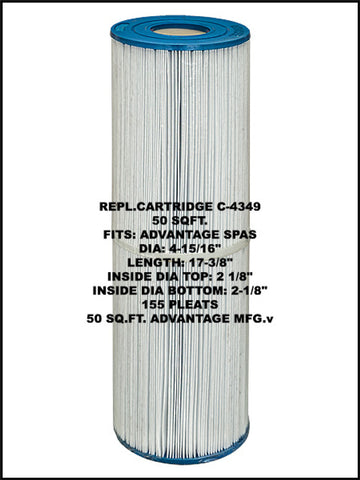 Cartucho de filtro de repuesto para sistema de bomba de filtro SP1 - C-4349