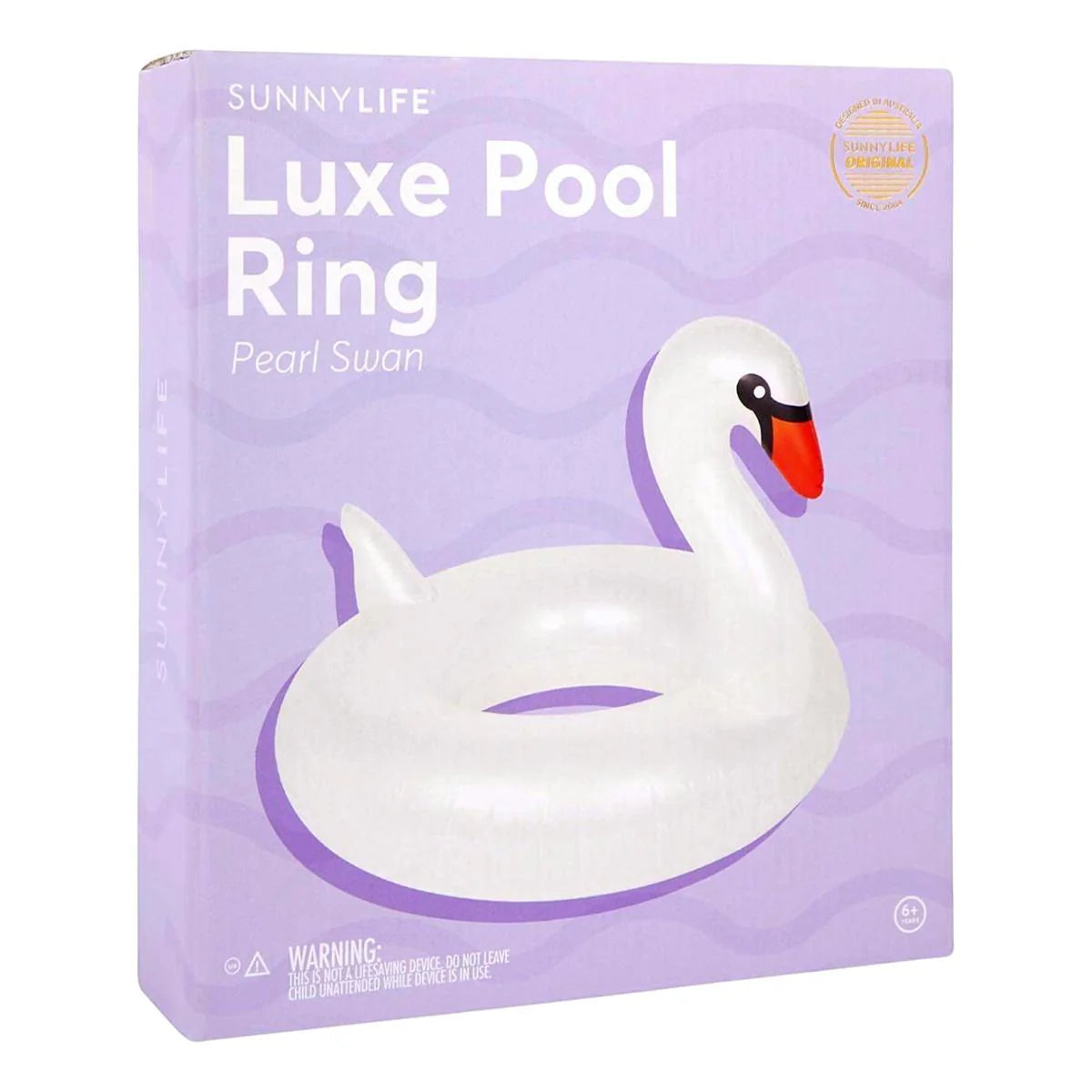 Luxe Pearl Swan Pool Ring