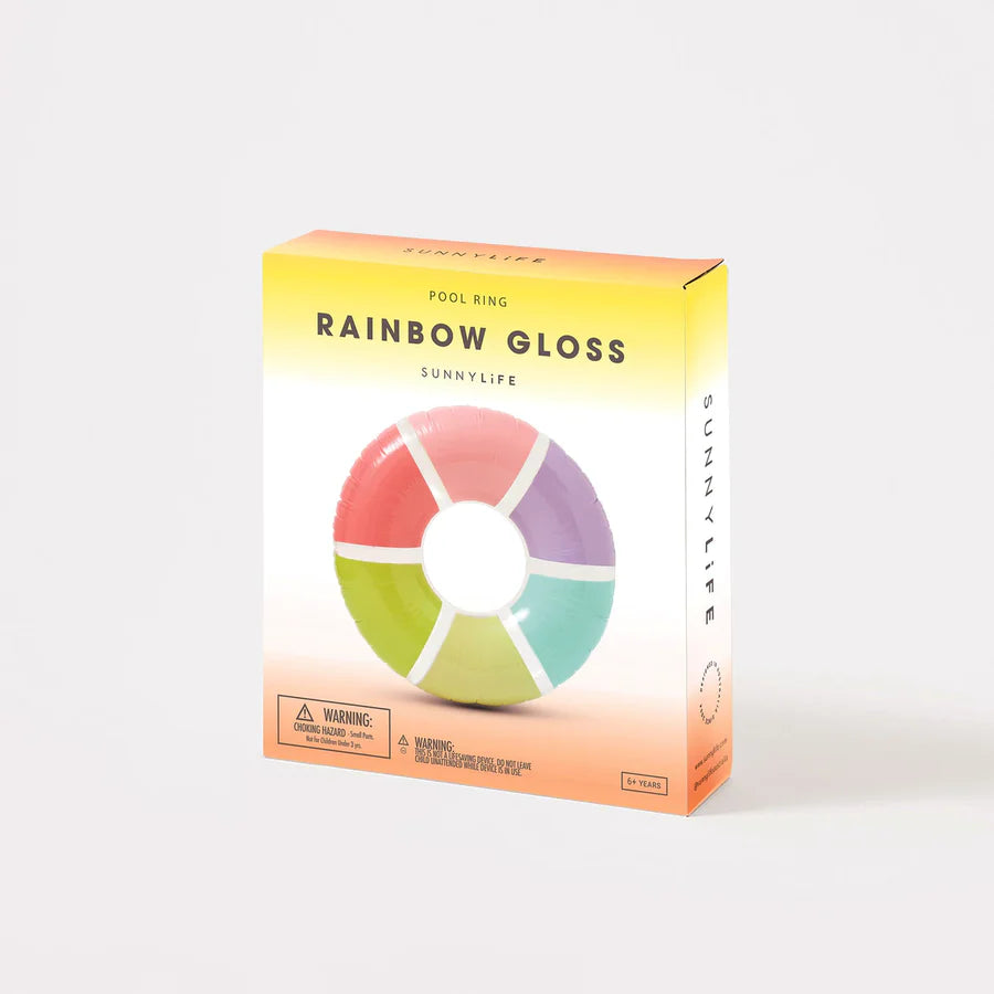 Pool Ring- Rainbow Gloss